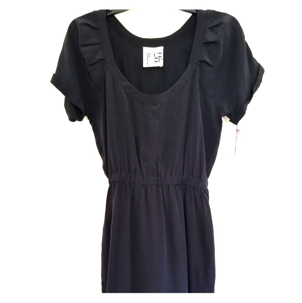 Twelfth Street by Cynthia Vincent for Barney's Black Silk Dress Size S NWT